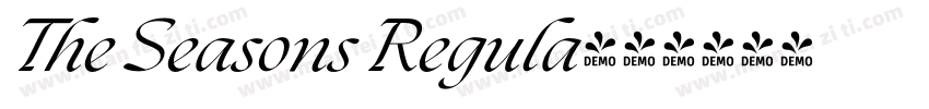 The Seasons Regula字体转换